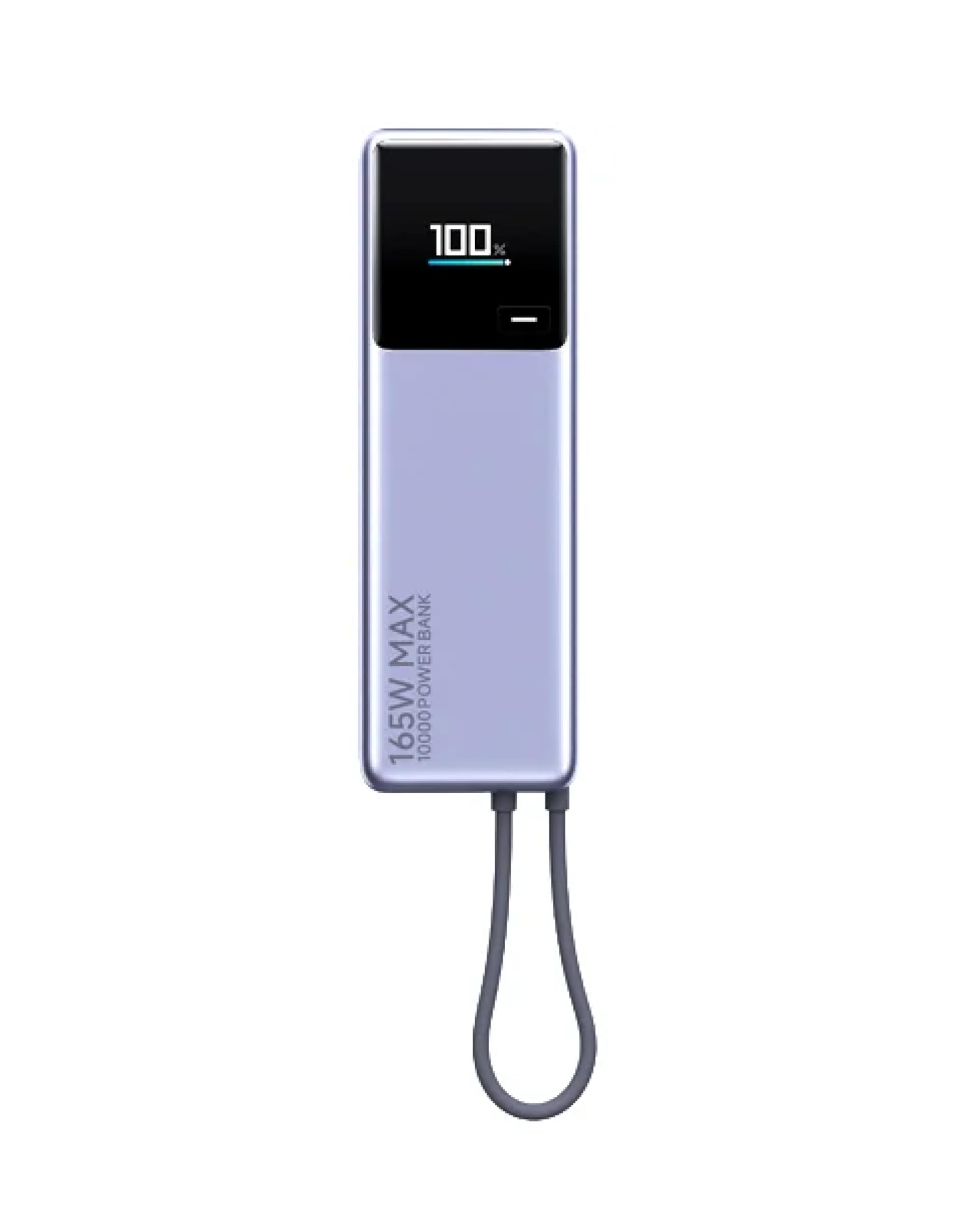 Xiaomi 165 W Power Bank, 10,000 mAh, Maximum Output 165 W, Ultra Fast Charging for 2 Devices Simultaneously, Built-in USB-C Cable, Small, Large Capacity, 90 W Rapid Charging, Color Display, Charging