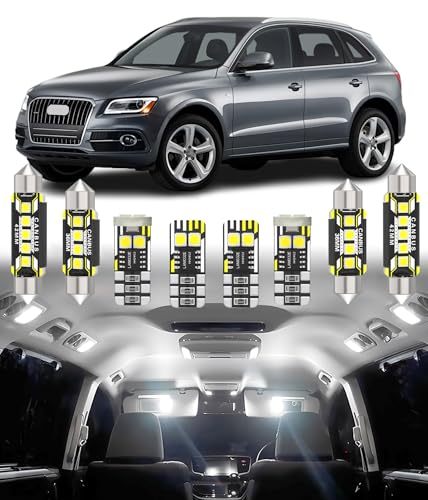 Luces LED interior para Audi Q5 SQ5 que mejoran la visibilidad nocturna familiar del coche