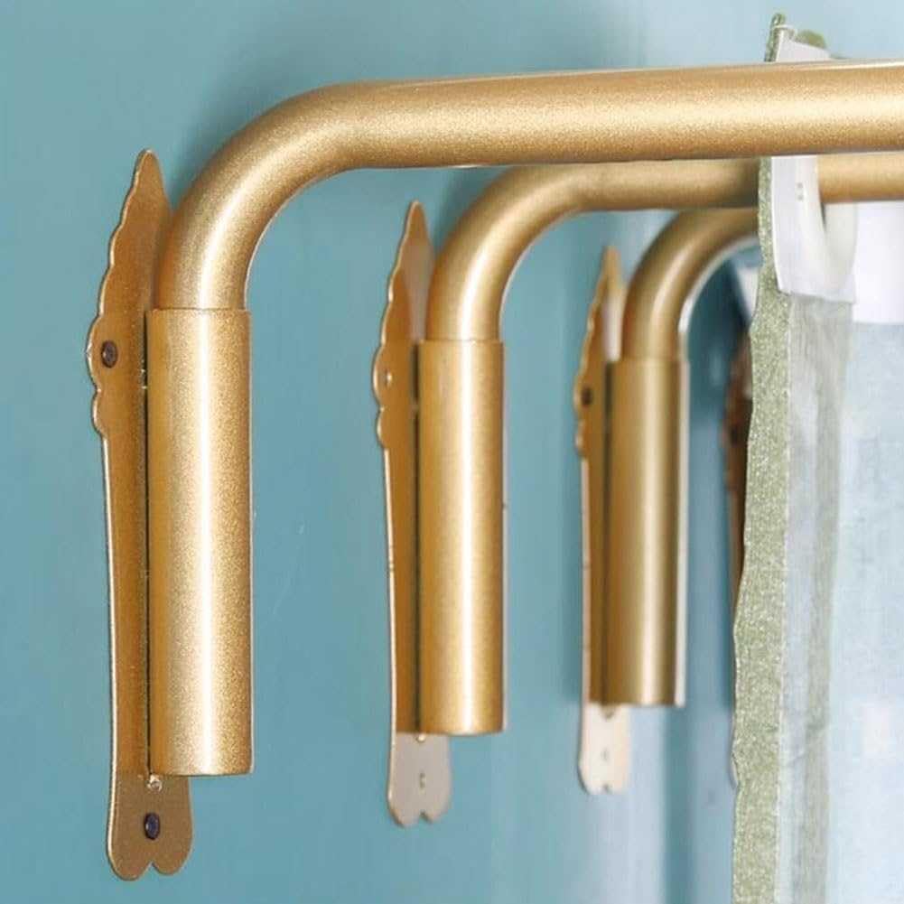 Tringle à Rideau pivotante Robuste pour Porte d'entrée, Support de présentation de Rideau en métal, Tringle à Rideau de 25 mm pour Cuisine et Salle de Bain