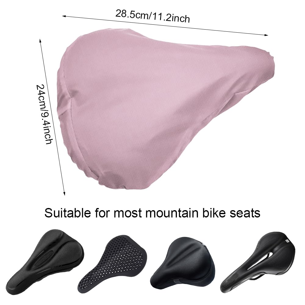 Copri Sella Bici 28x24 cm,Coprisella Bici Impermeabile,Cover per Sella Bici,Antipioggia Copri Sellini per Bicicletta,Coprisella Bici Idrorepellente, Coprisella in PVC per Qualsiasi Tipo di Bicicletta