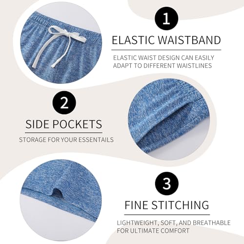 Phedrew 4-Pack Girls' Athletic Shorts High Waisted Quick Dry Active Shorts with Pockets Multipack (5-18 Years)3