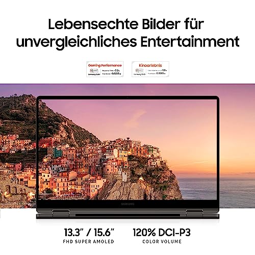 Samsung Galaxy Book3 360 2-in-1 Laptop und Tablet, schwenkbares 13"-Touch-Display, TOUCHSCREEN, AMOLED Intel Core i5-1340P, 8 GB RAM, Windows 11, QWERTZ-Tastatur, Graphite, 3 Jahre Herstellergarantie – Bild 5