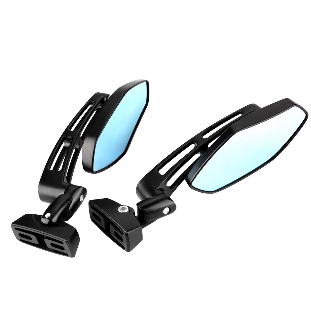 Qiilu 2 pièces Rétroviseur, Rétroviseur de Course de Moto Modifié Miroirs Latéraux pour CBR 600 / Ninja 250 500 / FZR YZF 600 600R