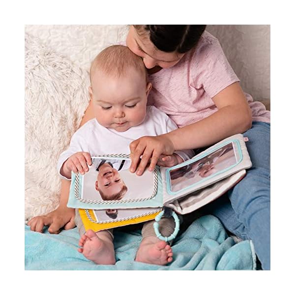 Fehn Fotoalbum Loopy & Lotta – Erinnerungsbuch Fotobuch zum Selbstgestalten und Fühlen aus Stoff – Babyalbum Spielzeug zur Geburt für Babys und Kinder ab 0+ Monaten zum Gesichter + Namen merken – Bild 3