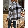 UANEO-Womens-Casual-Plaid-Button-Down-Long-Sleeve-Wool-Blend-Shirt-Jacket-Shackets UANEO Womens Casual Plaid Shacket Button Down Fall Flannel Shacket Jacket Women (White-S)