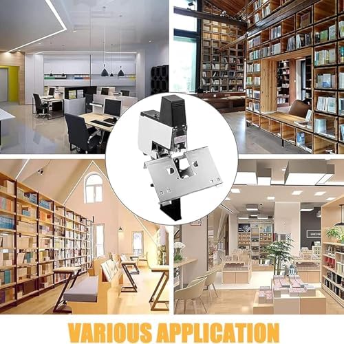 Electric Stapler, Flat Saddle Binder Stitcher Equipped With1~9 Levels Binding Pressure Knob, Foot Pedal Switch, Binding Thickness 30 Sheets, 100 Mm Nailing Depth for