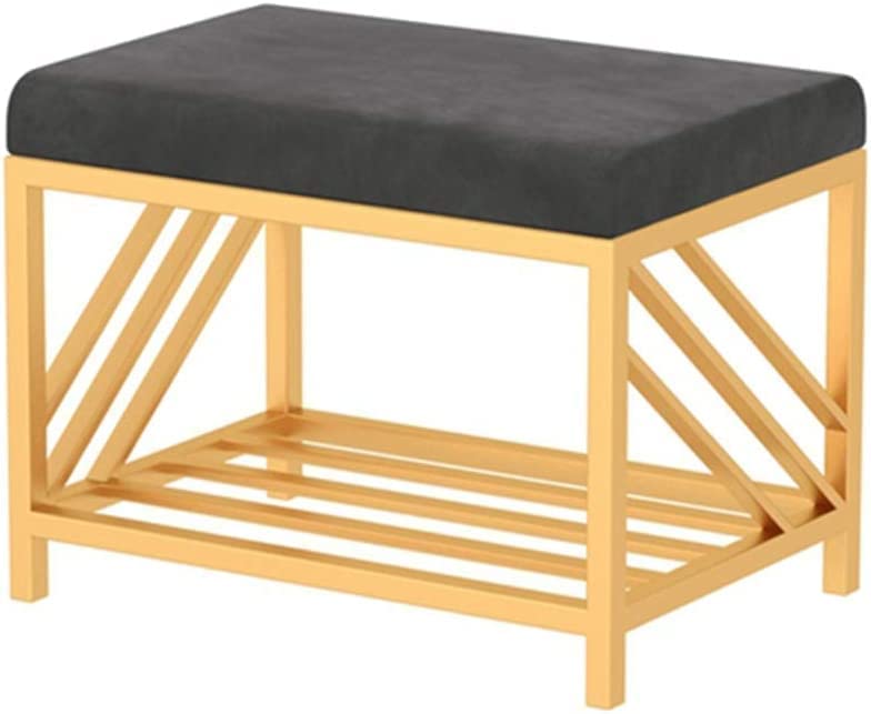 Banc de rangement nordique avec coussin moelleux et étagère à chaussures pour entrée