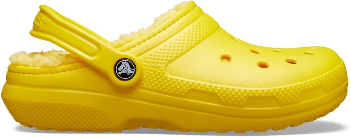 Crocs Unisex-Adult Classic Lined Clog 14 Women/12 Men Lemon/Lemon