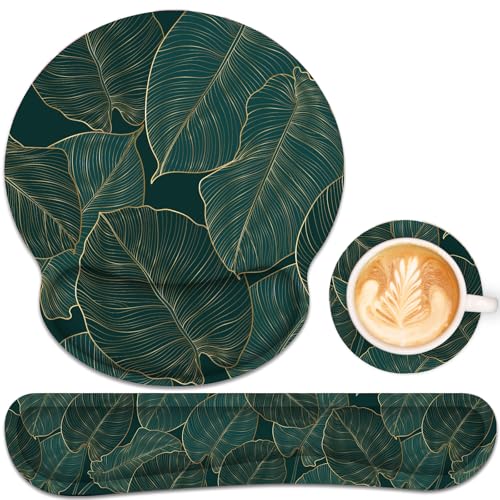 Ergonomic Mouse Pad with Wrist Rest and Keyboard Wrist Rest, Mousepad