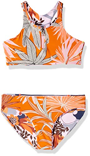 Image of Maaji Girls' High Neck with Zip Front Bikini Swimsuit Set