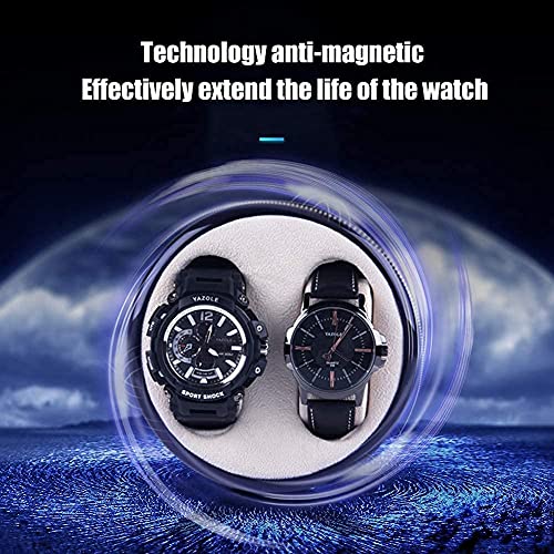 Caja de reloj automática rectangular de alta gama con luz ambiental 5