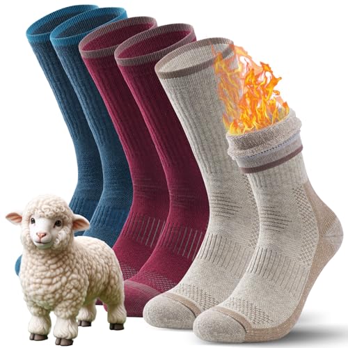 TANSTC Calcetines Lana Merino Hombre Mujer 43-46 Calcetines