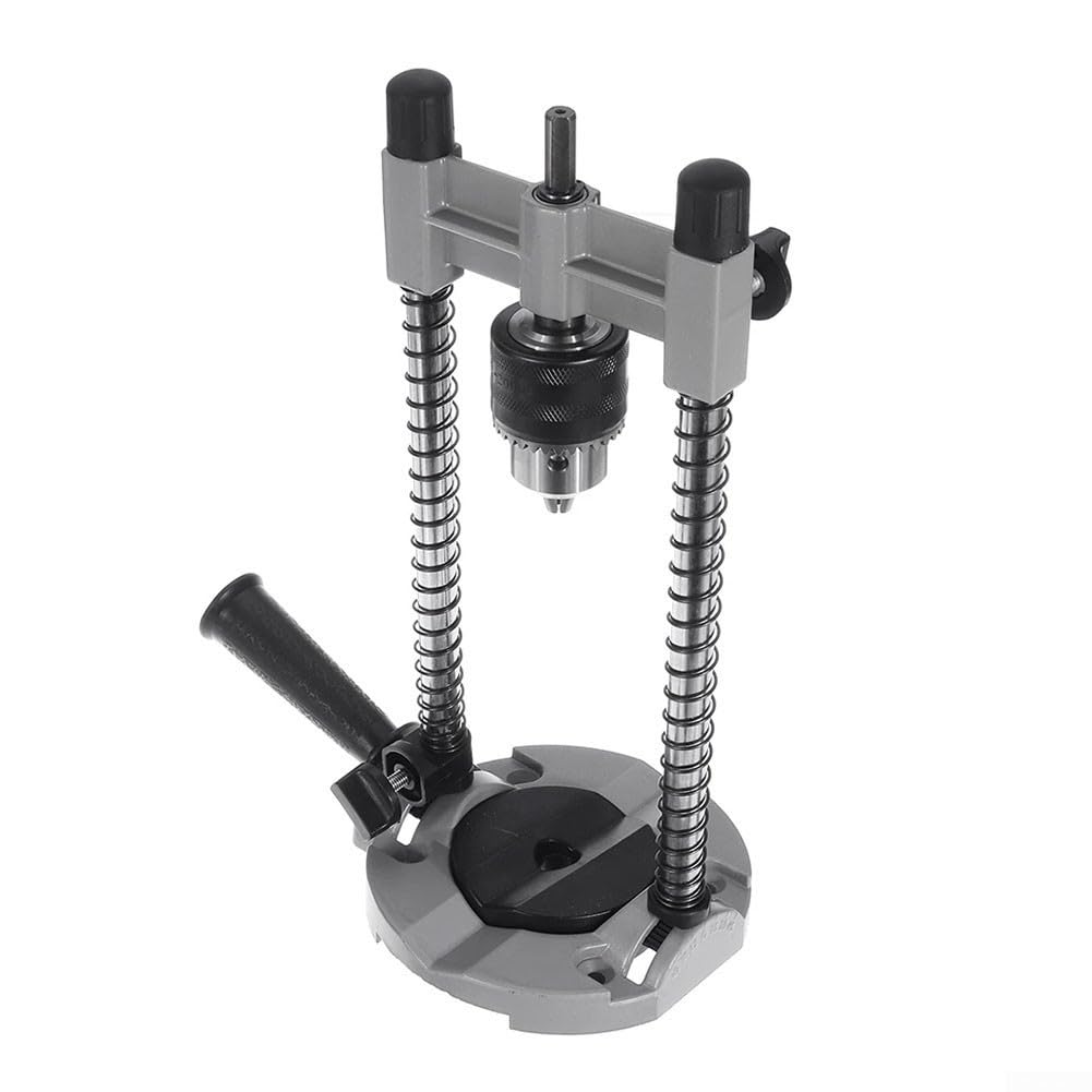 Soporte de guía de taladro Soporte de taladro para taladro eléctrico Posicionamiento vertical de 90 grados 1.5-13mm Rango de sujeción Madera Mármol Metal Perforación