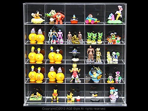 e-zi Acrylic Collection Case Made in Japan Clear Width 58 X Height 58.5 cm 5 Row 5 Tier ag580 – CL