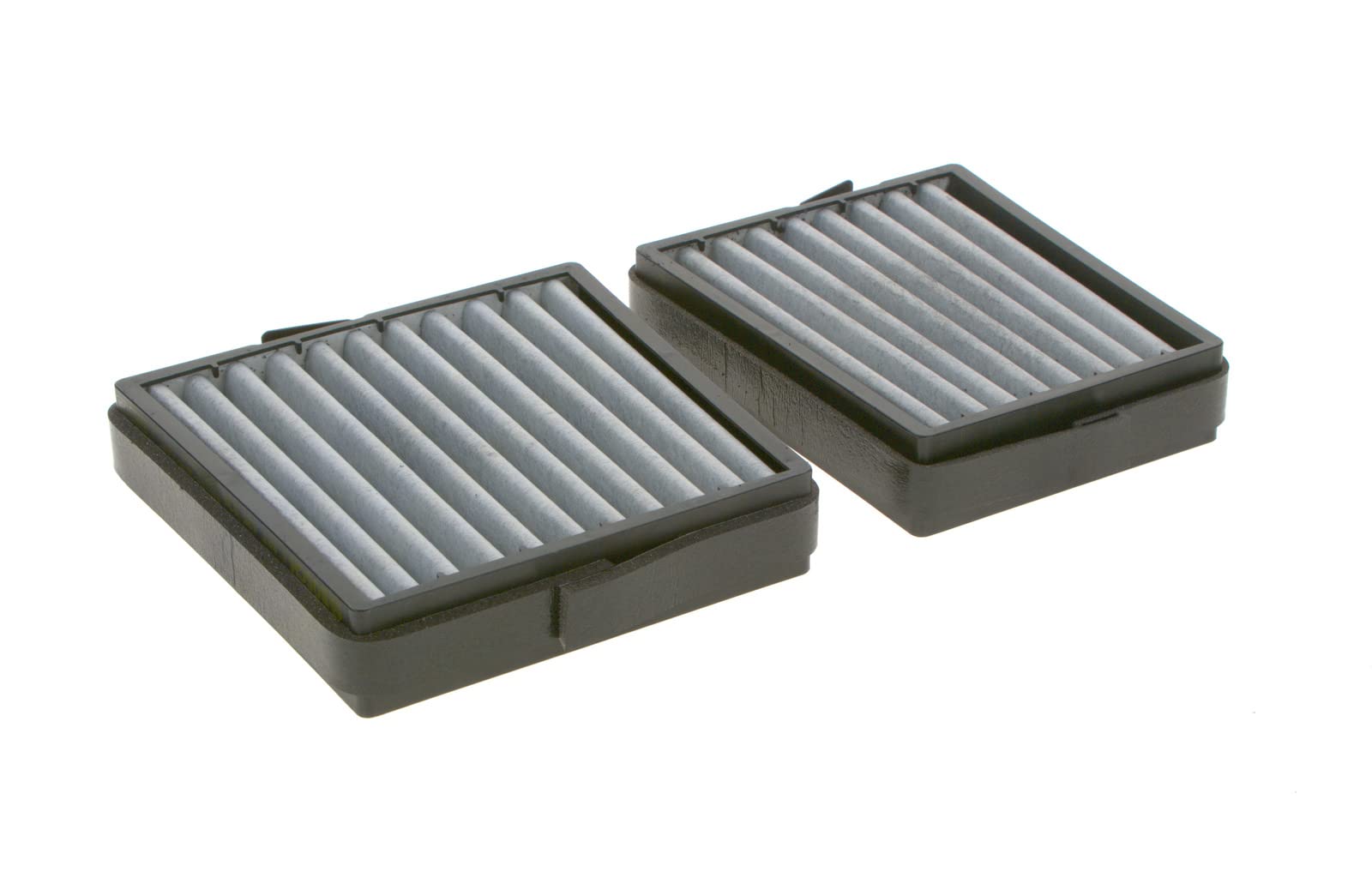 Bosch Filtro Abitacolo ai Carboni Attivi R5536, Filtro di Ricambio - Contro cattivi odori, polline e polvere per un'aria più pulita all'interno del veicolo - 2 Filtri | Compatibile con: MERCEDES-BENZ C-CLASS, C-CLASS Coupe, C-CLASS T-Model, CLC-CLASS, CLK