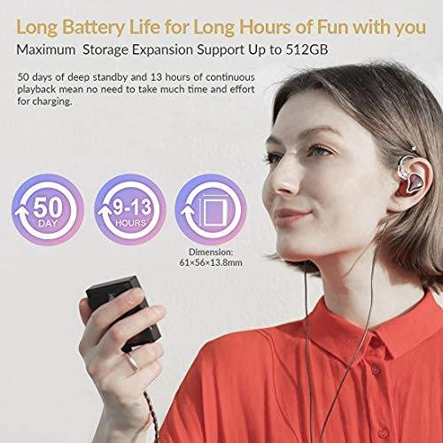 Hidizs Ap80 Pro Hi-Fi Mp3 Player With Bluetooth, High Resolution Lossless Music Player With Ldac/Aptx/Flac/Hi-Res Audio/Fm Radio, Dsd Support Hi-Res Audio Player With Full Touch Screen (Blue) #TOP3