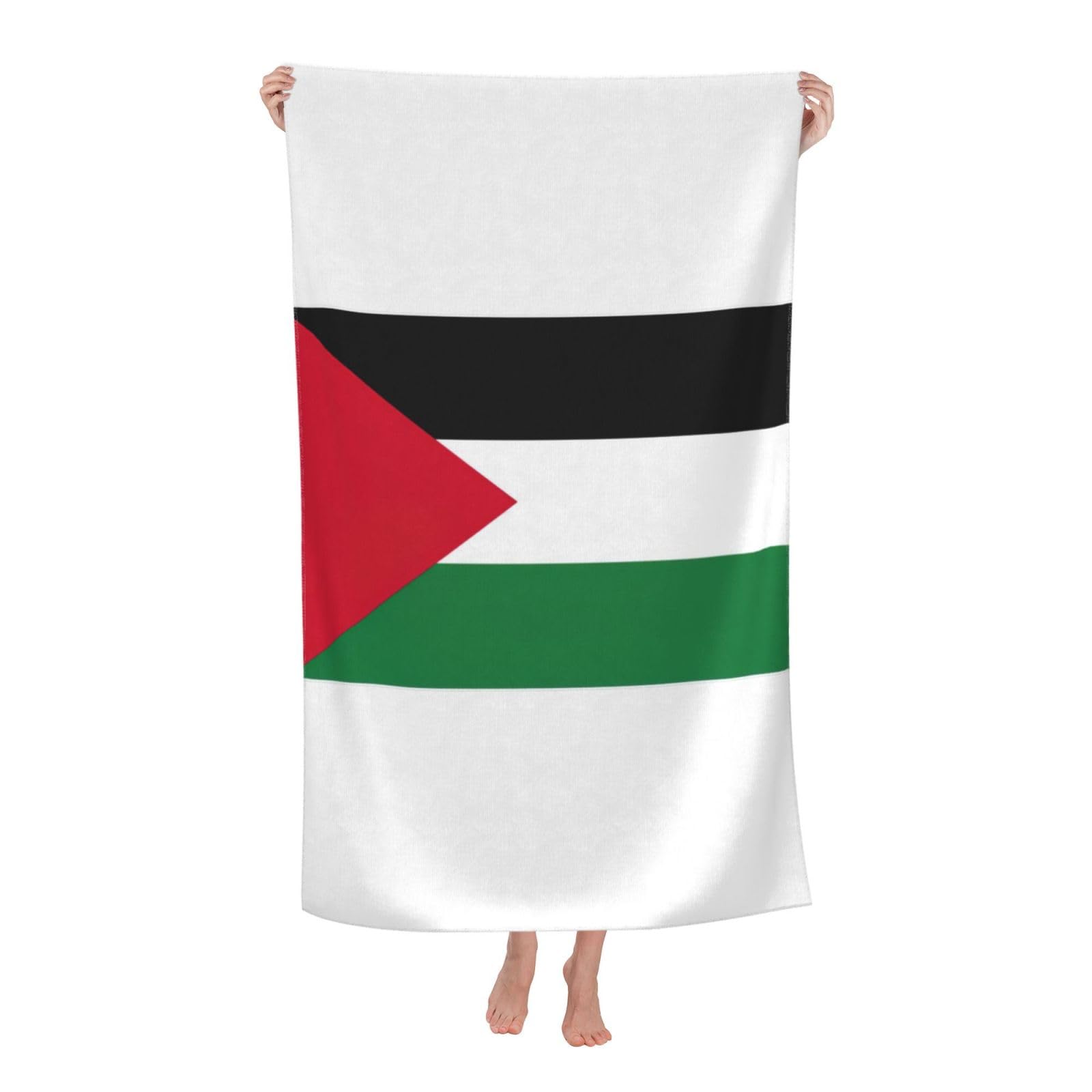 NImongt Palestine Flag Print Oversized Adult Beach Towel For Travel Weekend Getaways Festivals Camping Trips