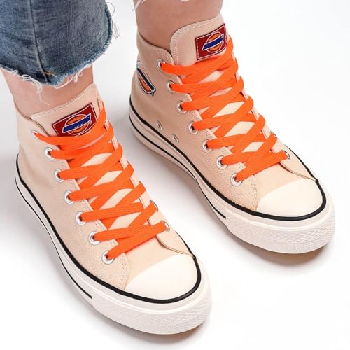 Image of Stepace [2 Pairs Flat Shoe Laces for Sneakers 30 inch-72 inch Length 26 Color Shoelaces