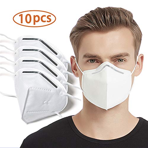 JAYSE 4 Layer Mouth Cover, Protective Face Covers 10 PCS