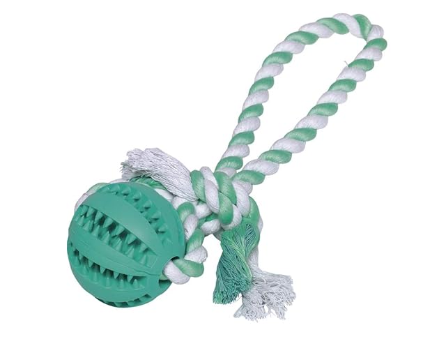 Nobby 61218 - Pelota de Goma con Cuerda, 222 g