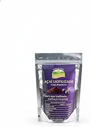 Açaí em Pó 100g, Polpa de Fruta Brasileira, 100% Natural, para Smoothies e Iogurte - liofilizado