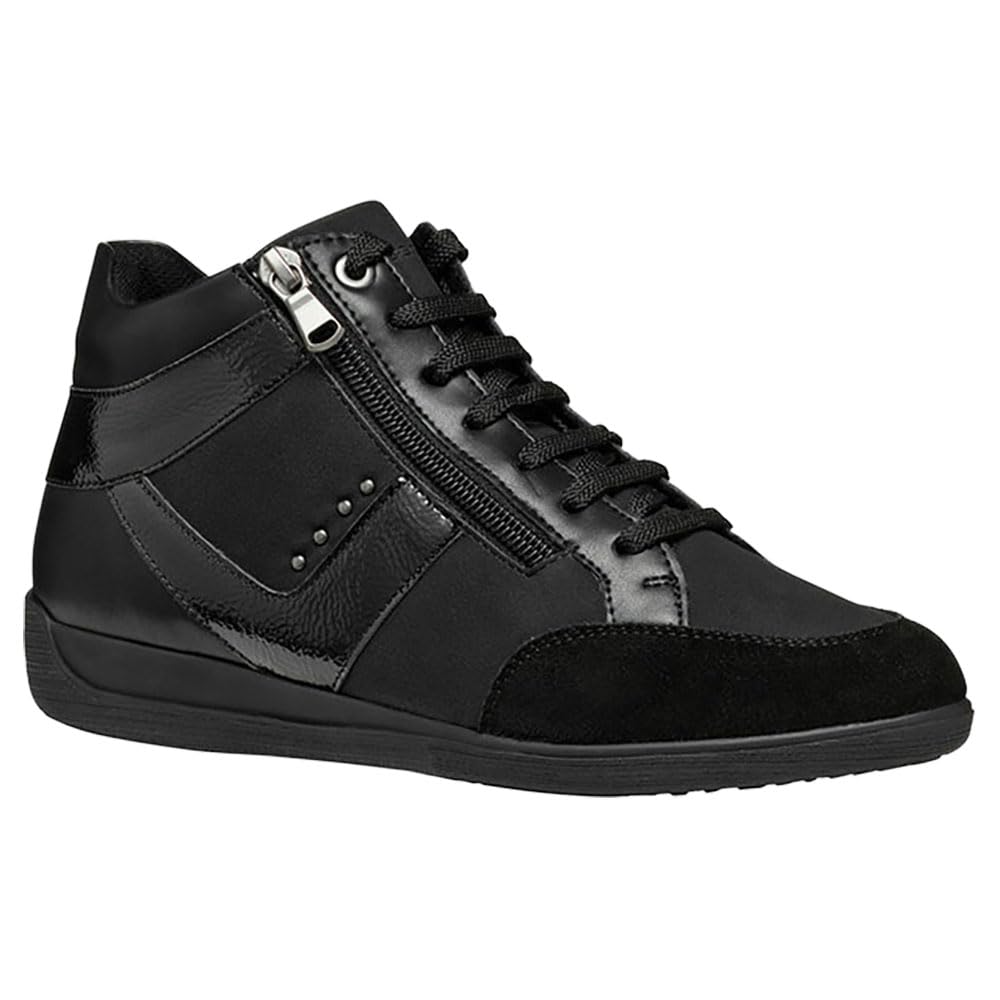 Geox Women's D Myria B Trainers, Black, 2.5 UK
