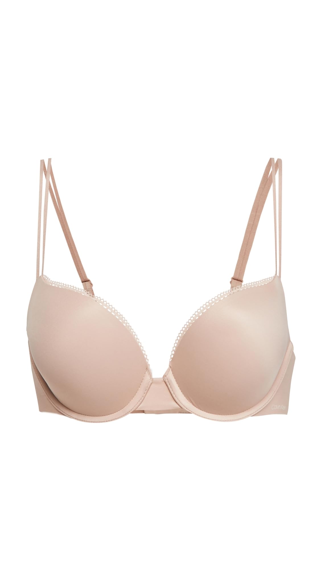 Calvin Klein Womens Liquid Touch Push Up Plunge Bra