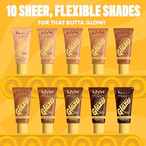 NYX PROFESSIONAL MAKEUP Buttermelt Glaze Soft Glow Skin Tint with SPF 30, Up To 12HR Wear, 01 Whipped Butta - image 8
