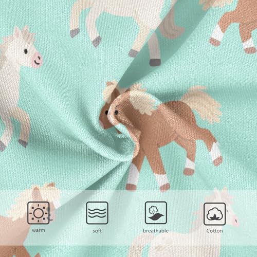 Girls' Underwear Cute Horse Green Toddle Brief Panties 23019913