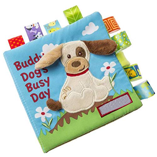 Ablita 1Ud. Educativo Suave Libro de Actividades Bebé Temprano Educación Juguetes Actividad Arrugado Libro de Tela - Perro