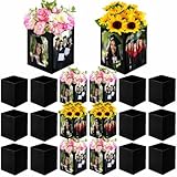 24PCS Black Graduation Table Centerpieces Box Party Picture 6/7 Inch Photo Display Congrats Grad Party Favor Gift Photo Props Frame for High School College