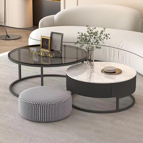 Mesitas Auxiliares para Salon Blanco Marca Generic