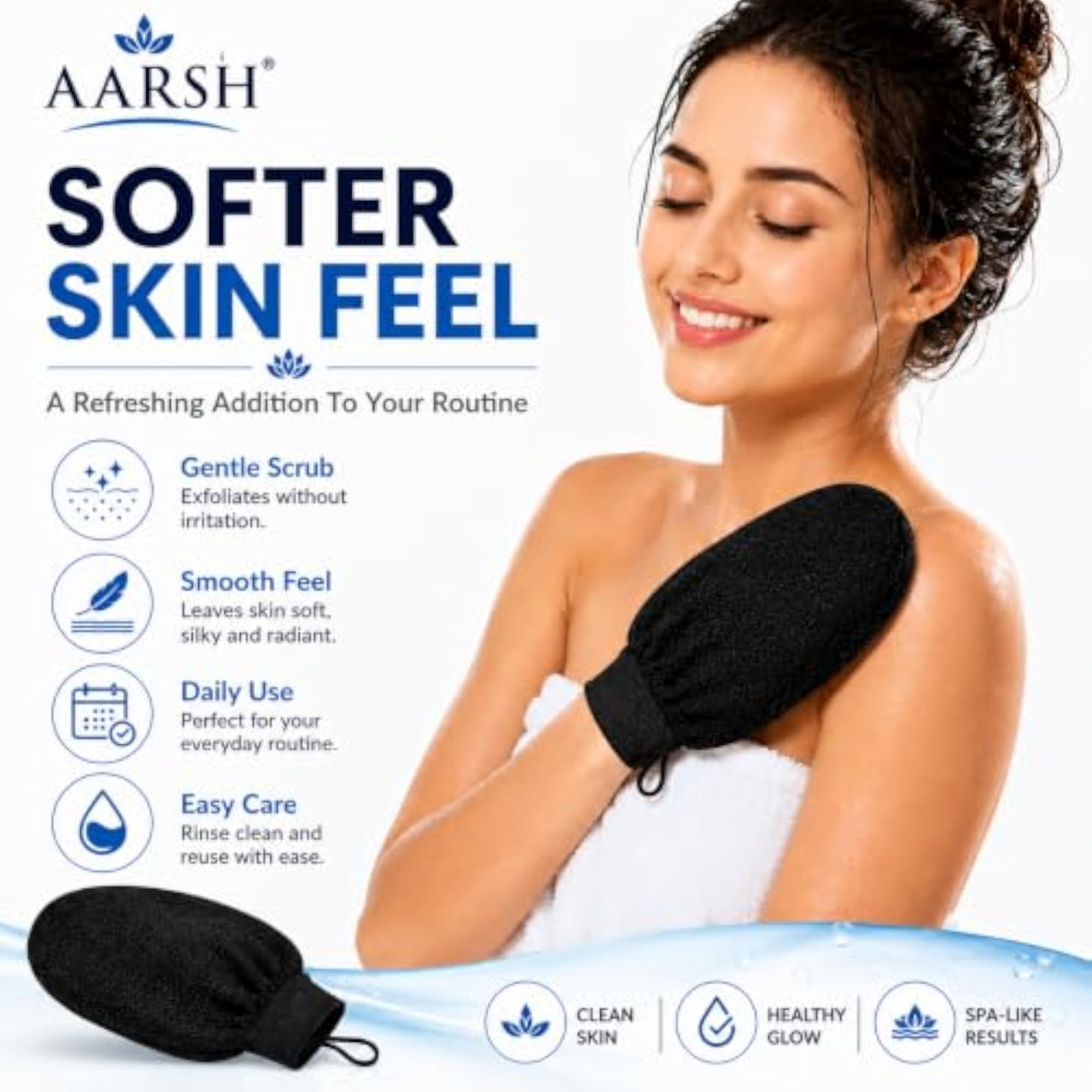 Exfoliating Bath Glove for Dead Skin Removal