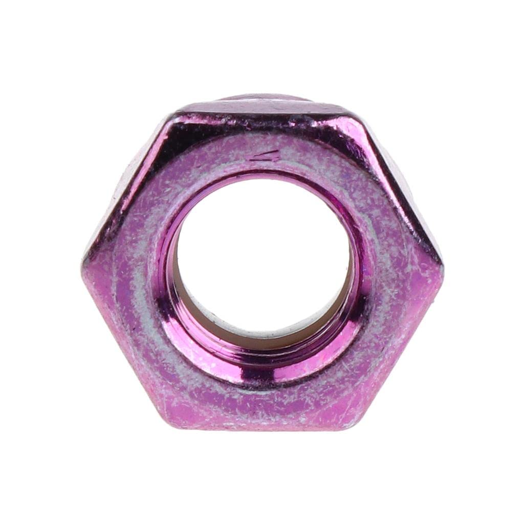 Heavy-Duty Skateboard Truck Axle Nuts - Pack of 8,