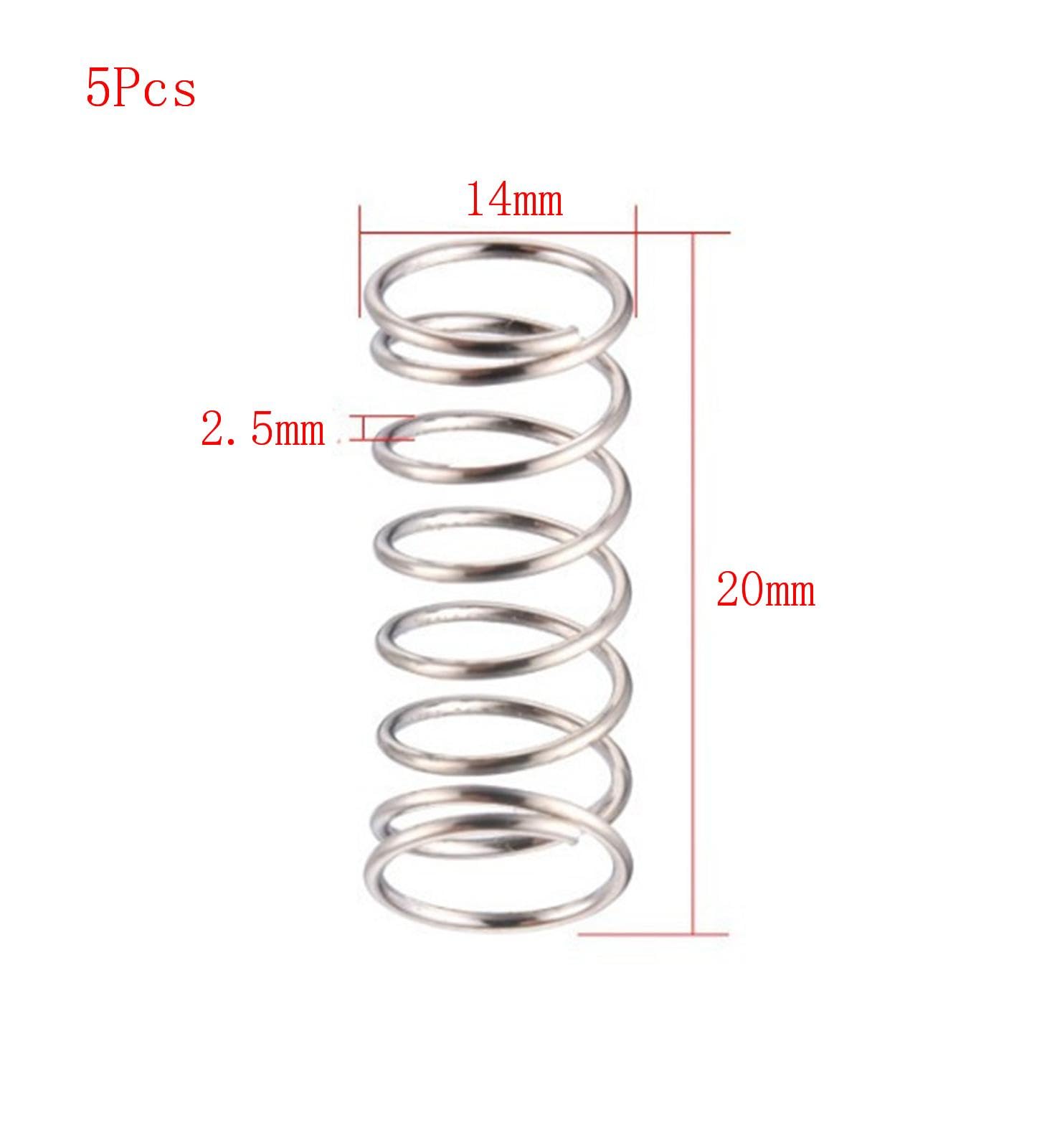 Molla Di Tensione In Acciaio Inox 304 – 2.5x20x500 Mm, Gancio Doppio, Perfetta Per Auto E Fai Da Te