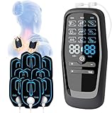 iWarmbase Electrostimulateur Musculaire, 3 en 1 TENS/EMS/Massage Electrostimulateur Anti Douleur Avec 30 Intensités et 27 Modes, Soulagement de la Douleur et Massage Relaxan, 2 Canaux 8 Électrodes