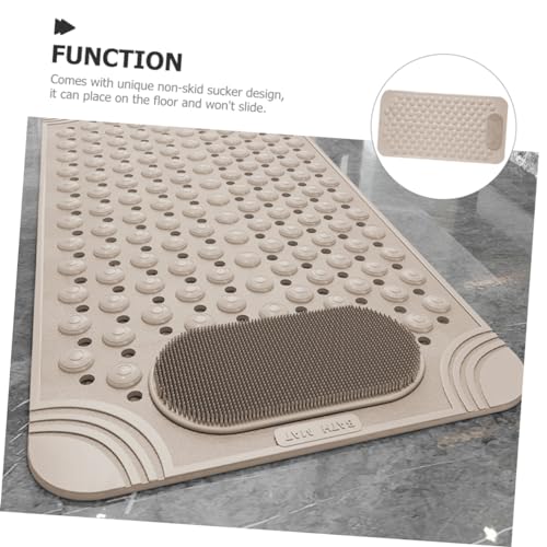 Alfombrilla antideslizante para ducha Mipcase de PVC con ventosas y drenaje 6