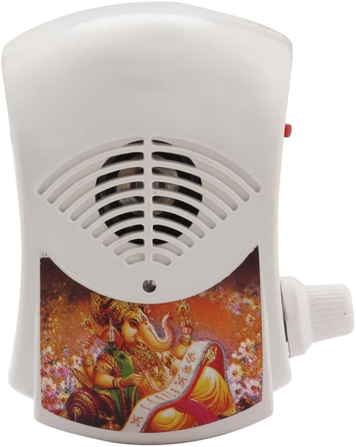 35 in 1 Gayatri Mantra Chanting Box Mini Plug Device (White)