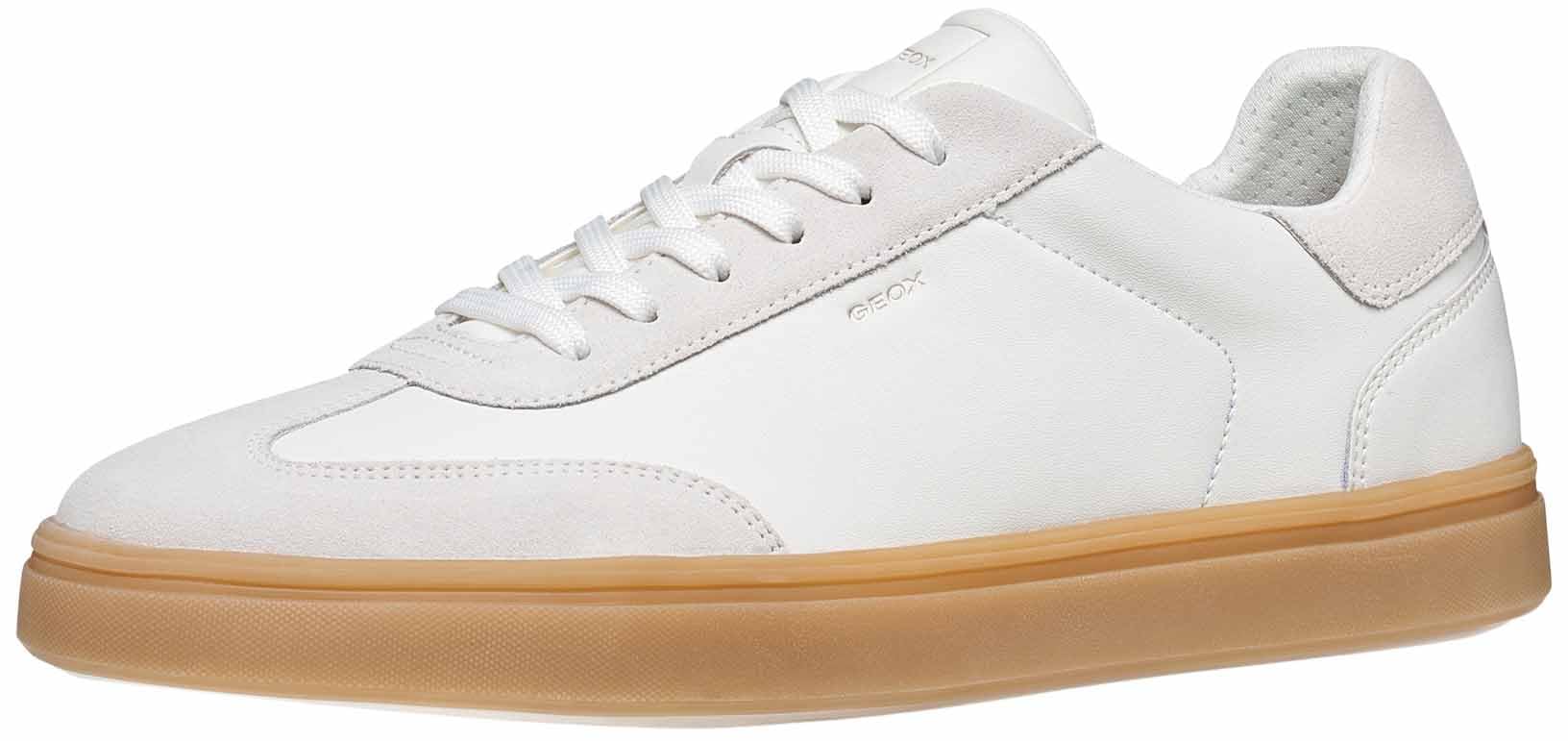 Geox Herren White Off White U Baltmoore C Sneaker, White/Off White, 41 Eu