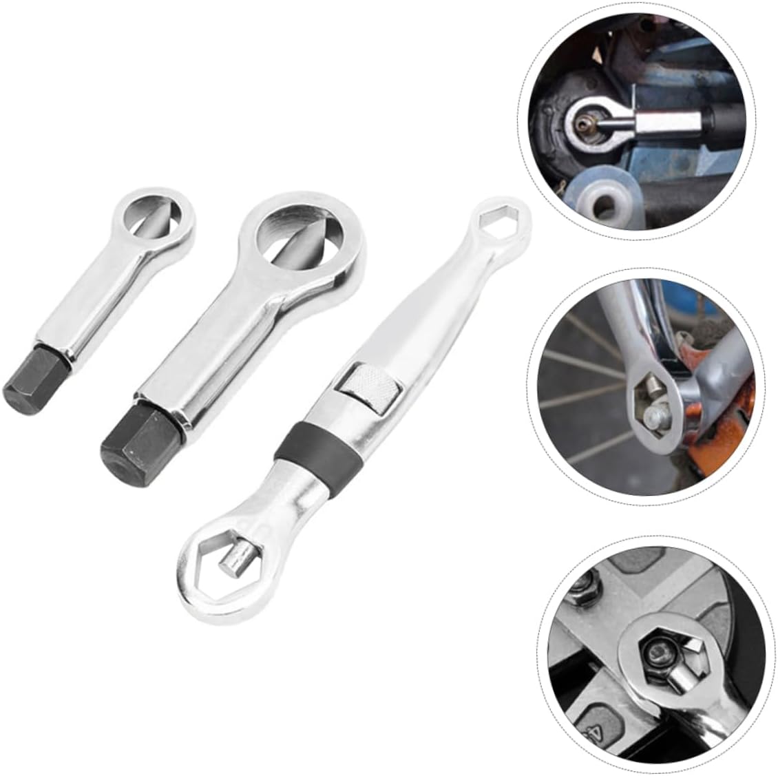 Gadpiparty 3pcs Heavy Duty Rusty Nut Splitter Cracker for Auto Mechanics Nut Screw Splitter Set Socket and Wrench Compatibility