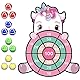 Einhorn Spielzeug für 4–9, 63cm Einhorn Geschenke Kinder Klett Dartscheibe mit 12 Klebrigen Bällen, Drinnen und Draußen Dart Wurfspiel Set für Kinder Groß und Klei, Geburtstagsgeschenk für 4–11