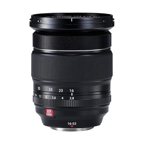 Fujifilm Fujinon XF 16 - 55 mm f/2.8 R LM WR - Objetivo para Fujifilm con montura X (distancia focal 16 - 55 mm, apertura f/2.8, zoom 3.4x, óptico, tamaño del filtro 77 mm), negro