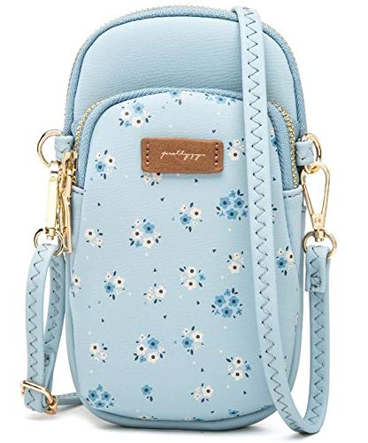 SwooK Girls Women Women’s wallet sling crossbody bag for Mobile Cellphone Cell Phone holder Pocket Wallet Wallets Hand Purse Clutch Crossbody Sling Bag for Women Womens Girls wallet with Sling (Aqua)