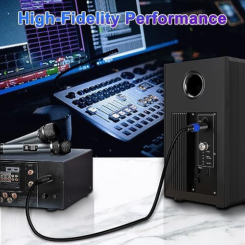 Cable Speakon a XLR macho de audio Jack de 3 pines para altavoz y amplificador con bloqueo 5