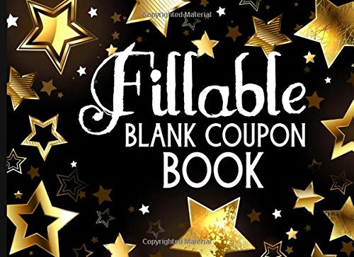 Fillable Blank Coupon Book: Colored Love Vouchers For Couples | Blank Coupon Templates To Fill In Yourself