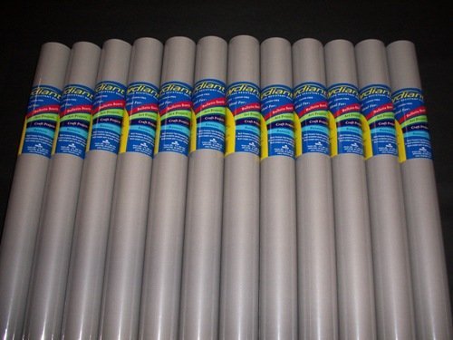 RiteCo Raydiant 80201 Riteco Raydiant Fade Resistant Art Rolls Cool Gray 24 in. X 12 Ft. 12 Pack