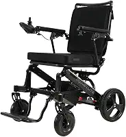 Cadeira De Rodas Motorizada Elétrica Dobravel Compacta Pop Power Lite - Preto
