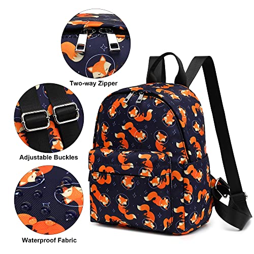Image of Fox Mini Backpack Women Girls, Small Backpack Purse for Adults Teens Kids School Travel