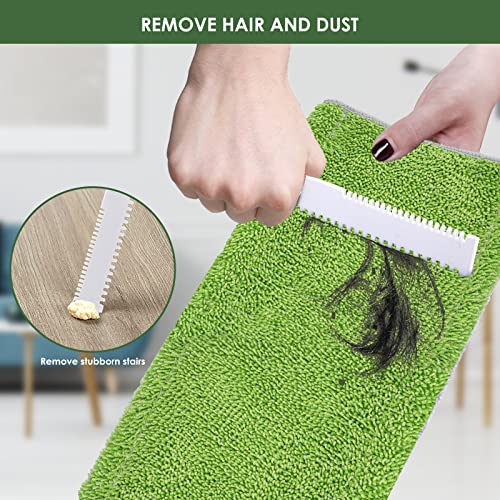 Ozd Microfiber Flat Mop For Floor Cleaning, Dust Floor Mop With 52.4'' Stainless Steel Handle, Household Wet & Dry Mops For Laminate, Vinyl Plank, Tile, With 4 Washable Pads & 1 Dirt Removal Scraper #TOP5