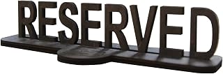 Reserved Table Sign, Wooden Rustic Board, Restaurant Decor, Wood Reserved Sign (oak)